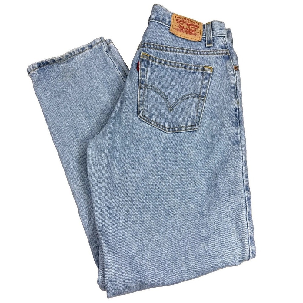 Vintage Levi's 550 Jeans Women's M 30X31 Relaxed Tapered Light Wash